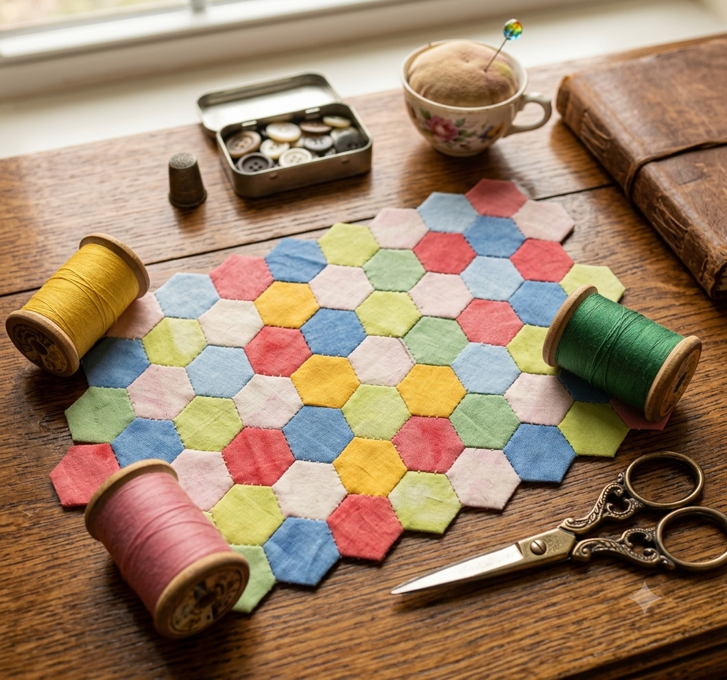 Como fazer patchwork à mão.
